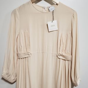 ASOS 100% Viscose Ivory Maternity Dress